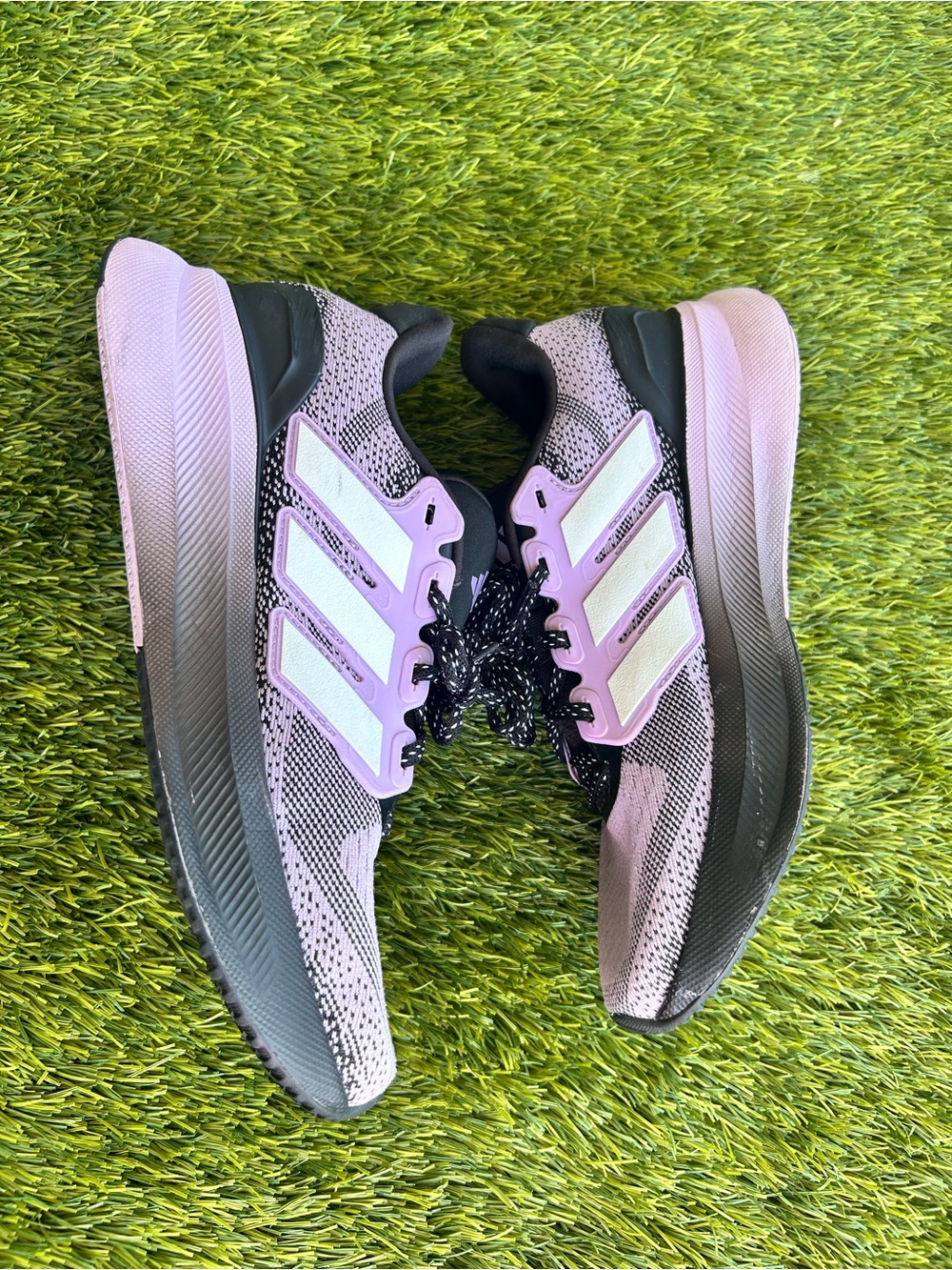 Ortholite adidas Women's Lavender and Black Athletic Running Shoes - Picture 5 of 8